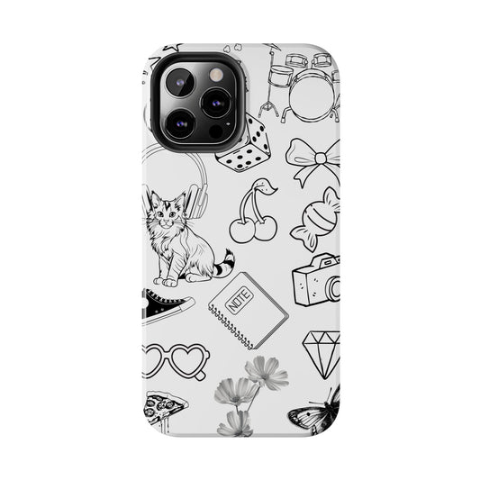 Black and White Collage Phone Case