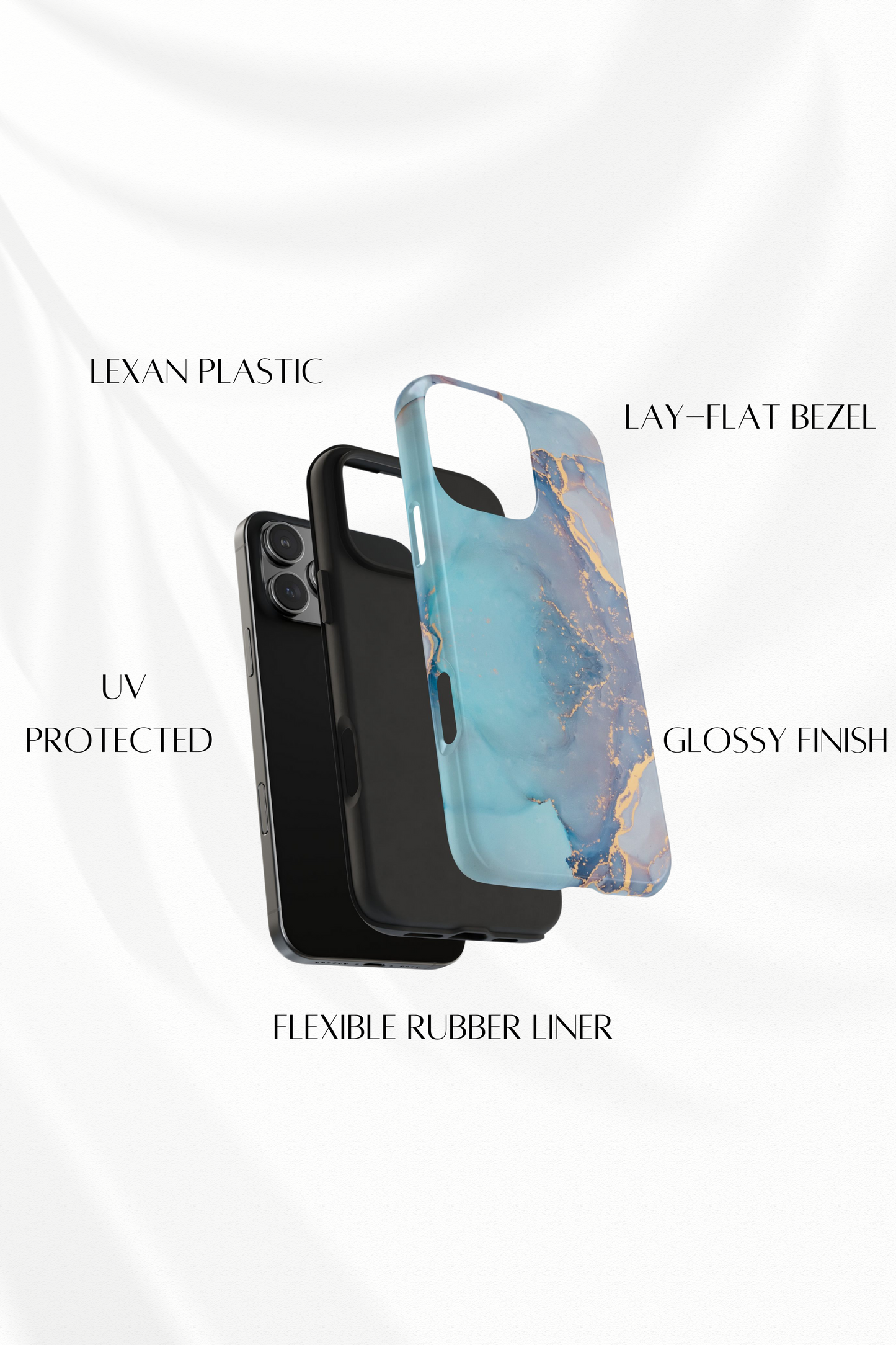 Blue & Purple Marble Phone Case