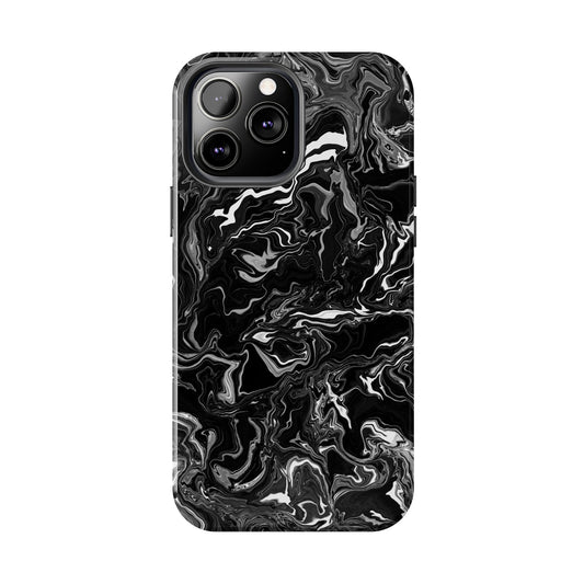 Black Marble Phone Case