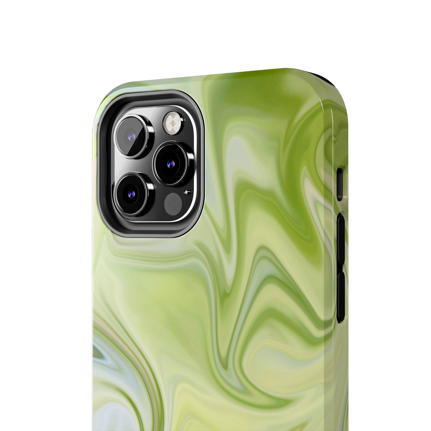 Green Abstract Swirl Phone Case